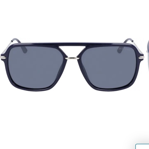 Cole Haan 56mm Polarized Navigator Sunglasses shades black and blue available - Picture 4 of 4